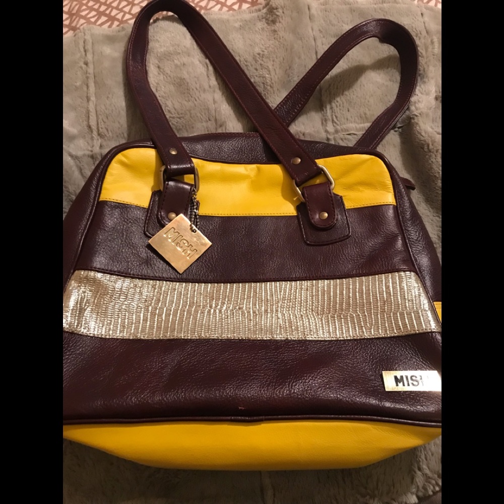 Classy Leather Tote Bag By MISH!